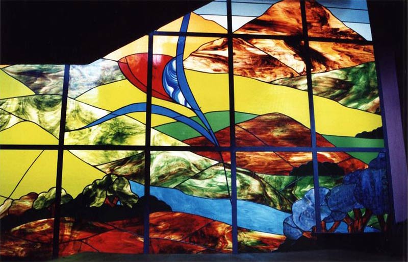 Vidriera decorativa: Mural para hotel